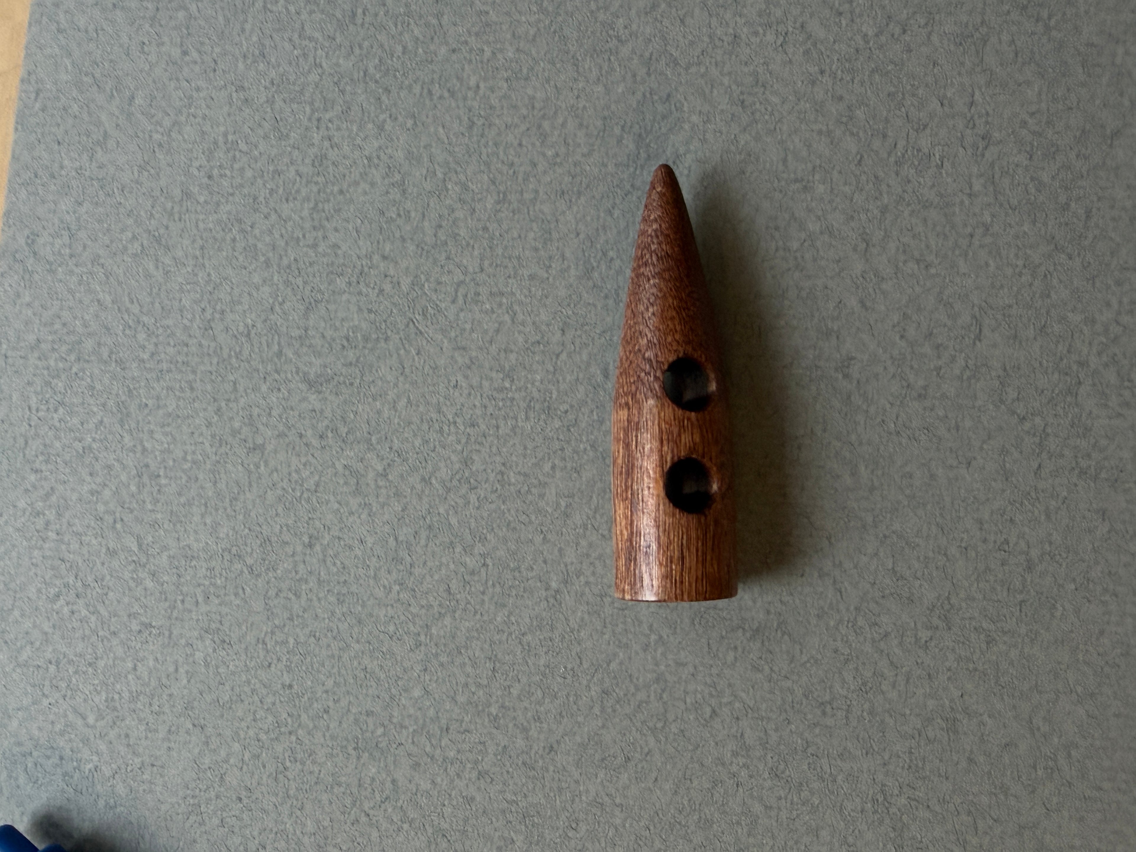 Brown wood toggle 57mm SP Haberdashery Auckland NZ