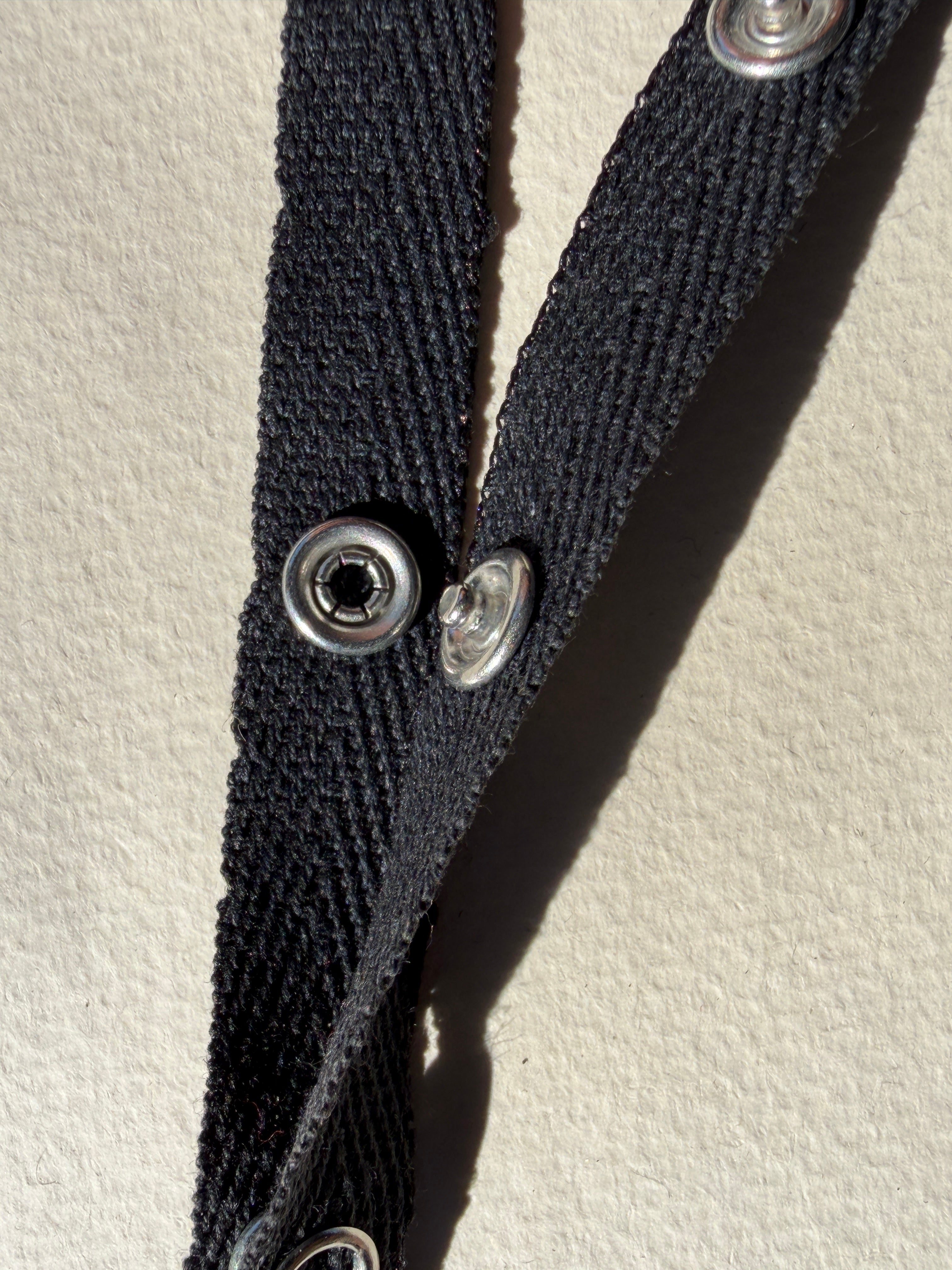 cloe up black cotton snap tape 10mm