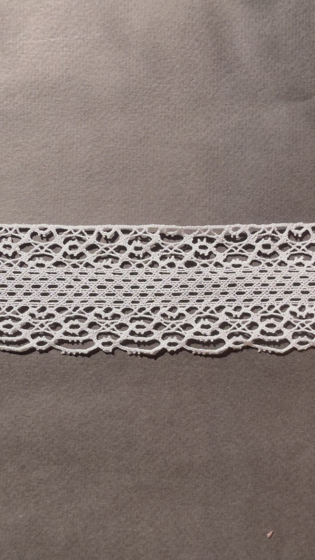 White Cotton Torchon Bobbin Lace Trim | 60mm | SP Haberdashery