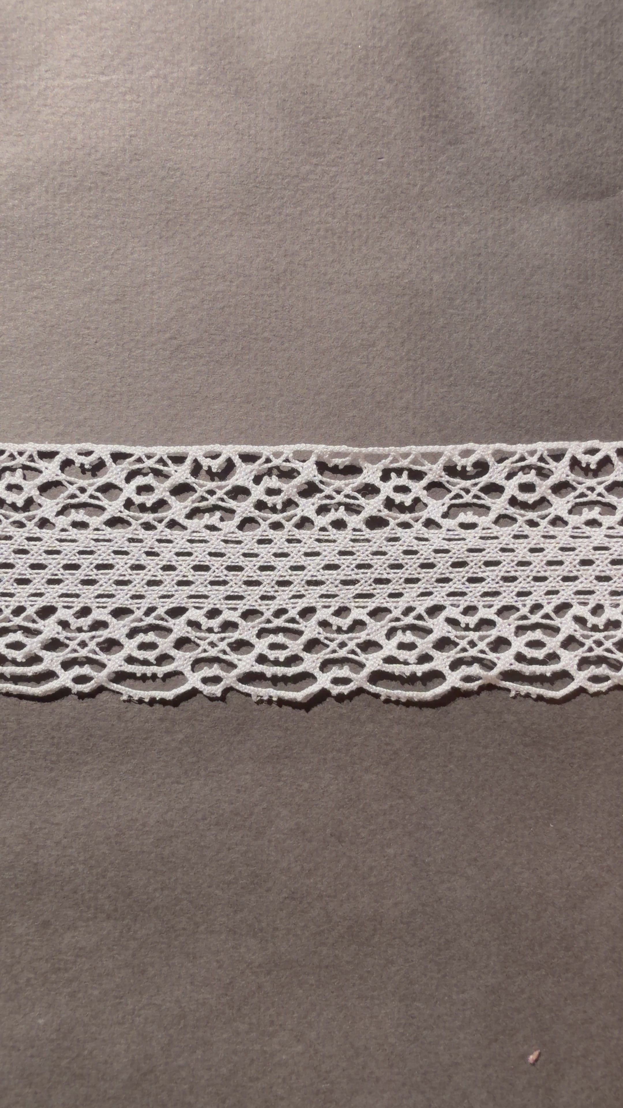White Cotton Torchon Bobbin Lace Trim | 60mm | SP Haberdashery